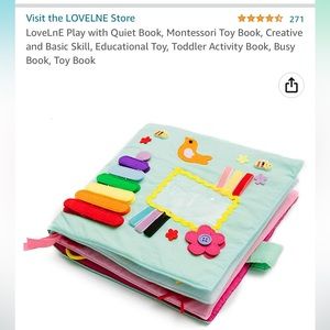 Montessori toddler busy book